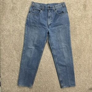 Gap Denim Jeans Mens 34x30 Blue Vintage 90s Relaxed Tapered Made in Hong Kong